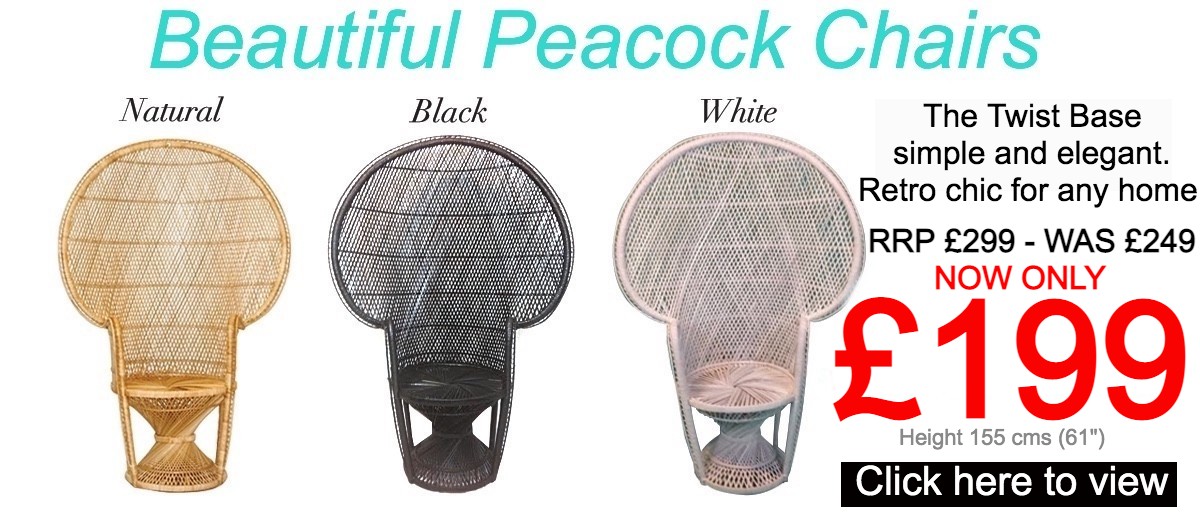 Twist Base Peacock Chairs